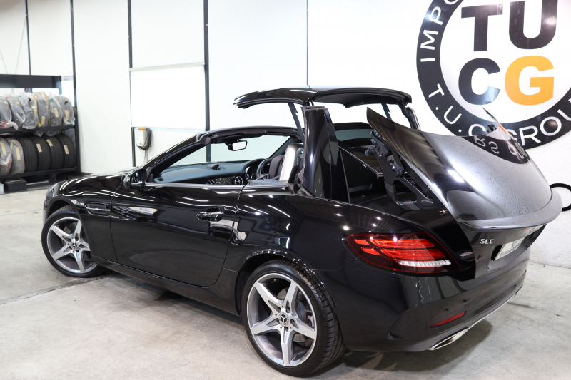 メルセデスベンツ SLCクラス SLC180ｽﾎﾟｰﾂ ﾚｰﾀﾞｰｾｰﾌﾃｨPKG　ｷｰﾚｽｺﾞｰ 黒本革 ﾊﾞﾘｵR HDDﾅﾋﾞTV&ｷｬﾝｾﾗｰ ｽﾏﾎ連携 ﾊﾞｯｸｶﾒﾗ PTS LEDﾗｲﾄ AMGｴｱﾛ&18AW ﾊﾟﾅﾒﾘｶｰﾅｸﾞﾘﾙ ｴｱｶﾞｲﾄﾞ 9AT　2年保証