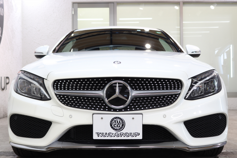 メルセデスベンツ Cクラス C180ｸｰﾍﾟ ｽﾎﾟｰﾂ ﾚｰﾀﾞｰｾｰﾌﾃｨPKG　ｷｰﾚｽｺﾞｰ 黒革 HDDﾅﾋﾞTV BT音楽 ﾊﾞｯｸｶﾒﾗ PTS LEDﾗｲﾄ AMGｴｱﾛ&18AW ﾀﾞｲﾅﾐｯｸS 9AT　2年保証