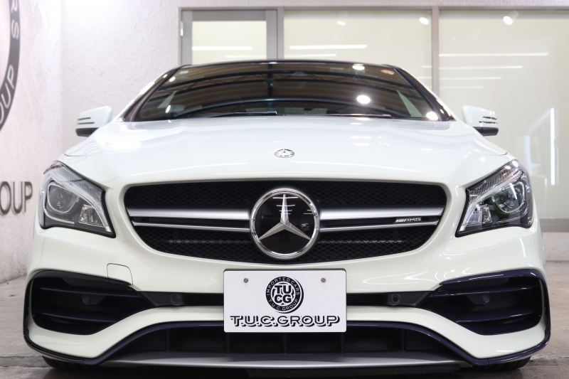 AMG CLAクラス CLA45 4MATIC ﾚｰﾀﾞｰｾｰﾌﾃｨPKG　後期 ｷｰﾚｽｺﾞｰ 黒本革 ﾊﾟﾉﾗﾏSR HDDﾅﾋﾞTV ｽﾏﾎ連携 ﾊﾞｯｸｶﾒﾗ PTS LEDﾍｯﾄﾞﾗｲﾄ AMGﾗｲﾄﾞｺﾝﾄﾛｰﾙｻｽ ﾀﾞｲﾅﾐｯｸｾﾚｸﾄ 7AT　2年保証