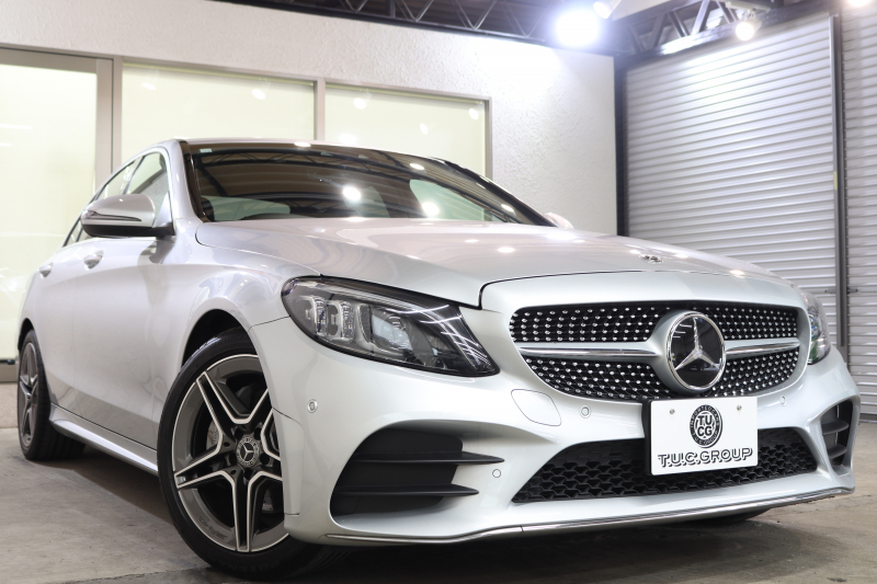 メルセデスベンツ Cクラス C220d AVG AMGﾗｲﾝ ﾚｰﾀﾞｰｾｰﾌﾃｨPKG　後期 ｷｰﾚｽｺﾞｰ 黒革 HDDﾅﾋﾞTV ｽﾏﾎ連携 ﾊﾞｯｸｶﾒﾗ PTS LEDﾗｲﾄ AMGｴｱﾛ&18AW ﾀﾞｲﾅﾐｯｸS ｴｱｻｽ 9AT　2年保証