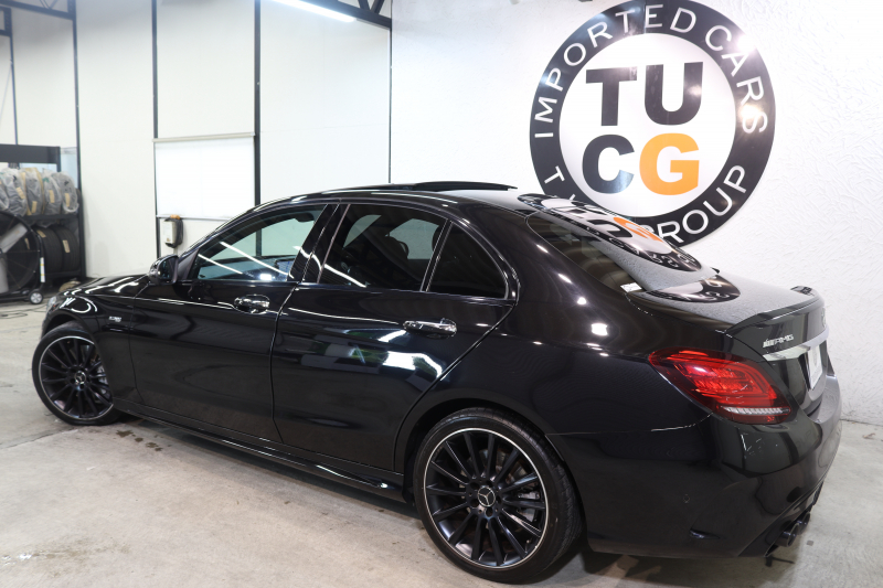 AMG Cクラス C43 4MATIC ﾚｰﾀﾞｰｾｰﾌﾃｨPKG　後期 ｷｰﾚｽｺﾞｰ 黒本革 ﾊﾟﾉﾗﾏSR ﾍｯﾄﾞｱｯﾌﾟD HDDﾅﾋﾞTV ｽﾏﾎ連携 ﾌﾞﾙﾒｽﾀｰ ﾊﾞｯｸｶﾒﾗ PTS LEDﾗｲﾄ 自動ﾄﾗﾝｸ ﾊﾝｽﾞﾌﾘｰA AMG専用装備&ﾁｭｰﾆﾝｸﾞﾀﾞｲﾅﾐｯｸS 9AT　2年保証