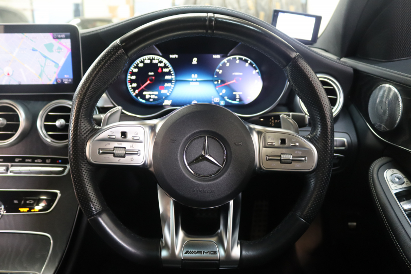 AMG Cクラス C43 4MATIC ﾚｰﾀﾞｰｾｰﾌﾃｨPKG　後期 ｷｰﾚｽｺﾞｰ 黒本革 ﾊﾟﾉﾗﾏSR ﾍｯﾄﾞｱｯﾌﾟD HDDﾅﾋﾞTV ｽﾏﾎ連携 ﾌﾞﾙﾒｽﾀｰ ﾊﾞｯｸｶﾒﾗ PTS LEDﾗｲﾄ 自動ﾄﾗﾝｸ ﾊﾝｽﾞﾌﾘｰA AMG専用装備&ﾁｭｰﾆﾝｸﾞﾀﾞｲﾅﾐｯｸS 9AT　2年保証