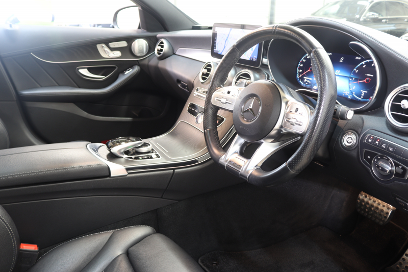 AMG Cクラス C43 4MATIC ﾚｰﾀﾞｰｾｰﾌﾃｨPKG　後期 ｷｰﾚｽｺﾞｰ 黒本革 ﾊﾟﾉﾗﾏSR ﾍｯﾄﾞｱｯﾌﾟD HDDﾅﾋﾞTV ｽﾏﾎ連携 ﾌﾞﾙﾒｽﾀｰ ﾊﾞｯｸｶﾒﾗ PTS LEDﾗｲﾄ 自動ﾄﾗﾝｸ ﾊﾝｽﾞﾌﾘｰA AMG専用装備&ﾁｭｰﾆﾝｸﾞﾀﾞｲﾅﾐｯｸS 9AT　2年保証