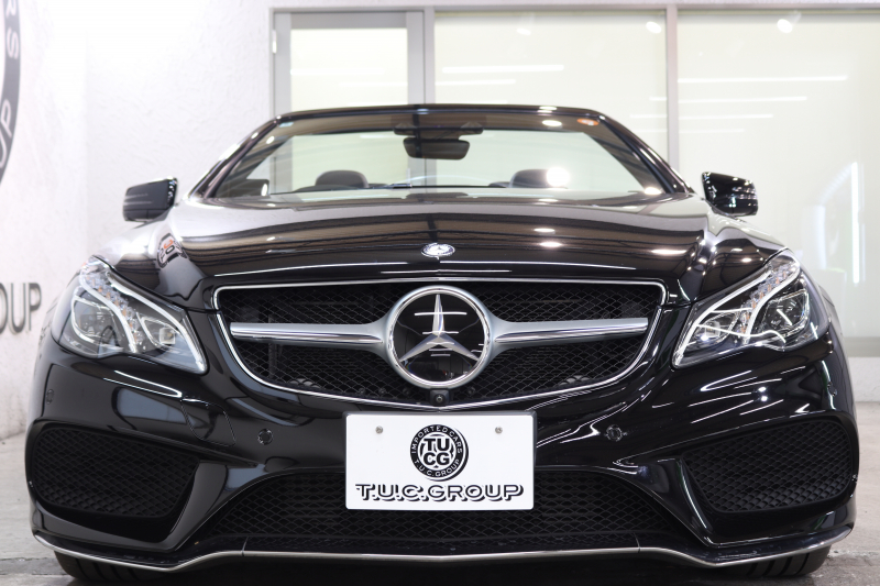 メルセデスベンツ Eクラス E250ｶﾌﾞﾘｵﾚ AMGｽﾎﾟｰﾂ&ﾚｰﾀﾞｰｾｰﾌﾃｨPKG　後期 1ｵｰﾅｰ ｷｰﾚｽｺﾞｰ 茶本革 ｴｱｽｶｰﾌ HDDﾅﾋﾞTV BT音楽 360ｶﾒﾗ PTS LEDﾗｲﾄ AMGｴｱﾛ&18AW 黒幌　2年保証