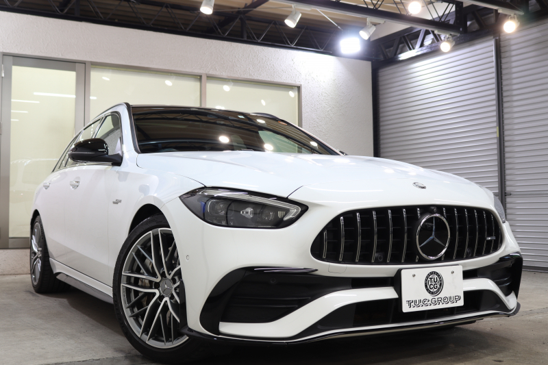 AMG Cクラス C43 4MATIC ｽﾃｰｼｮﾝﾜｺﾞﾝ ﾚｰﾀﾞｰｾｰﾌﾃｨPKG　BSG搭載 1ｵｰﾅｰ ｷｰﾚｽｺﾞｰ 黒本革 ﾍﾞﾝﾁﾚｰﾀｰ ﾊﾟﾉﾗﾏSR ﾍｯﾄﾞｱｯﾌﾟD MBUXﾅﾋﾞTV&ARﾅﾋﾞ ｽﾏﾎ連携 ﾌﾞﾙﾒｽﾀｰ 360ｶﾒﾗ PTS LEDﾗｲﾄ 自動ﾄﾗﾝｸ AMG専用装備&ﾁｭｰﾆﾝｸﾞﾀﾞｲﾅﾐｯｸS 9AT　2年保証