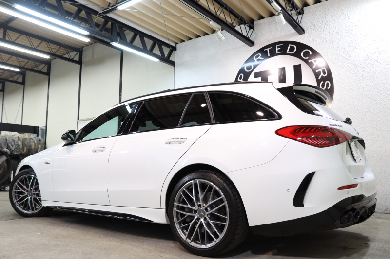 AMG Cクラス C43 4MATIC ｽﾃｰｼｮﾝﾜｺﾞﾝ ﾚｰﾀﾞｰｾｰﾌﾃｨPKG　BSG搭載 1ｵｰﾅｰ ｷｰﾚｽｺﾞｰ 黒本革 ﾍﾞﾝﾁﾚｰﾀｰ ﾊﾟﾉﾗﾏSR ﾍｯﾄﾞｱｯﾌﾟD MBUXﾅﾋﾞTV&ARﾅﾋﾞ ｽﾏﾎ連携 ﾌﾞﾙﾒｽﾀｰ 360ｶﾒﾗ PTS LEDﾗｲﾄ 自動ﾄﾗﾝｸ AMG専用装備&ﾁｭｰﾆﾝｸﾞﾀﾞｲﾅﾐｯｸS 9AT　2年保証