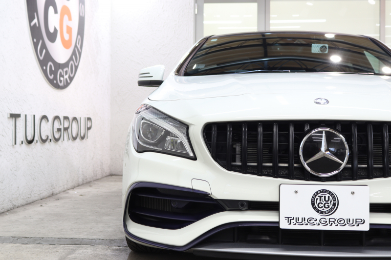 AMG CLAクラス CLA45 4MATIC ｼｭｰﾃｨﾝｸﾞﾌﾞﾚｰｸ ﾚｰﾀﾞｰｾｰﾌﾃｨPKG　後期 ｷｰﾚｽｺﾞｰ 黒本革 ﾊﾟﾉﾗﾏSR HDDﾅﾋﾞTV&ｷｬﾝｾﾗｰ ｽﾏﾎ連携 ﾊﾞｯｸｶﾒﾗ PTS LEDﾗｲﾄ 自動Rｹﾞｰﾄ ﾊﾝｽﾞﾌﾘｰA AMG専用装備&ﾁｭｰﾆﾝｸﾞ ﾊﾟﾅﾒﾘｶｰﾅｸﾞﾘﾙ 7AT　2年保証