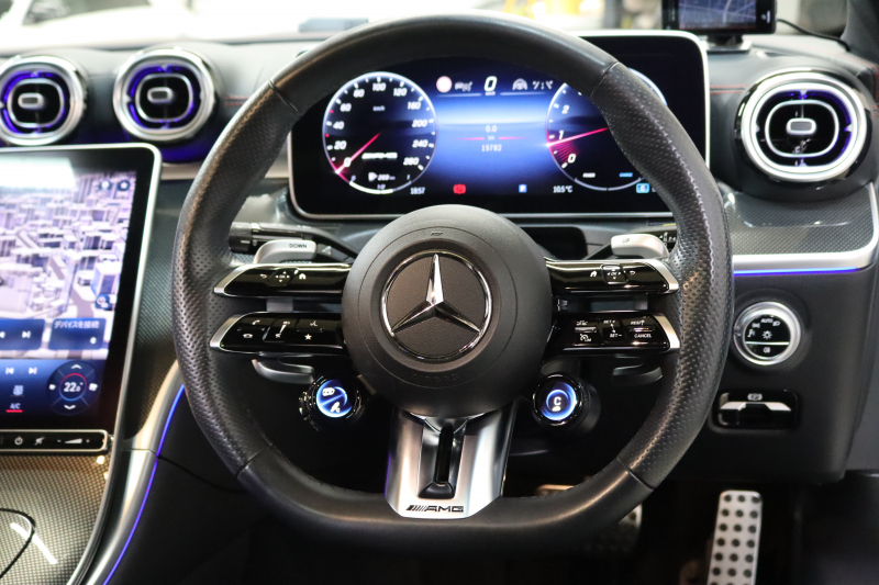AMG Cクラス C43 4MATIC AMGﾅｲﾄ&ﾚｰﾀﾞｰｾｰﾌﾃｨPKG　BSG搭載 MEｺﾈｸﾄ ｷｰﾚｽｺﾞｰ 黒本革 ﾍﾞﾝﾁﾚｰﾀｰ ﾊﾟﾉﾗﾏSR ﾍｯﾄﾞｱｯﾌﾟD MBUXﾅﾋﾞTV&ARﾅﾋﾞ ｽﾏﾎ連携 ﾌﾞﾙﾒｽﾀｰ 360ｶﾒﾗ PTS LEDﾗｲﾄ 自動ﾄﾗﾝｸ AMG専用装備&ﾁｭｰﾆﾝｸﾞ 9AT　2年保証