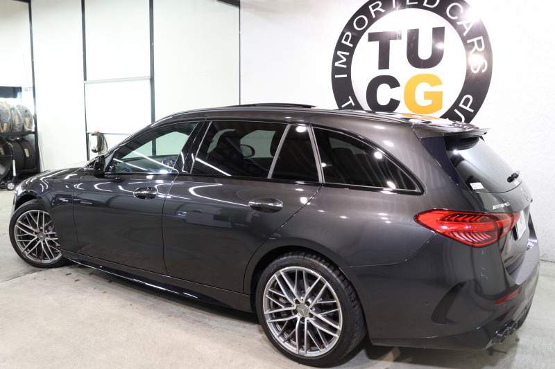 AMG Cクラス C43 4MATIC ｽﾃｰｼｮﾝﾜｺﾞﾝ AMGﾅｲﾄ&ﾚｰﾀﾞｰｾｰﾌﾃｨPKG　BSG搭載 1ｵｰﾅｰ ｷｰﾚｽｺﾞｰ 黒本革 ﾍﾞﾝﾁﾚｰﾀｰ ﾊﾟﾉﾗﾏSR HUD MBUXﾅﾋﾞTV&ARﾅﾋﾞ ｽﾏﾎ連携 ﾌﾞﾙﾒｽﾀｰ 360ｶﾒﾗ PTS LEDﾗｲﾄ 自動Rｹﾞｰﾄ AMG専用装備&ﾁｭｰﾆﾝｸﾞ ﾘｱｱｸｽﾙｽﾃｱ 9AT 希少色　2年保証