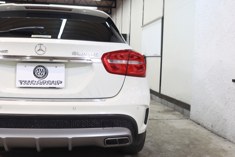 AMG GLA GLA45 4MATIC ﾚｰﾀﾞｰｾｰﾌﾃｨPKG　中期 ｷｰﾚｽｺﾞｰ 黒本革 ﾊﾟﾉﾗﾏSR HDDﾅﾋﾞTV ｽﾏﾎ連携 ﾊﾞｯｸｶﾒﾗ PTS ｷｾﾉﾝﾗｲﾄ 自動Rｹﾞｰﾄ AMG専用装備&ﾁｭｰﾆﾝｸﾞ 7AT　2年保証