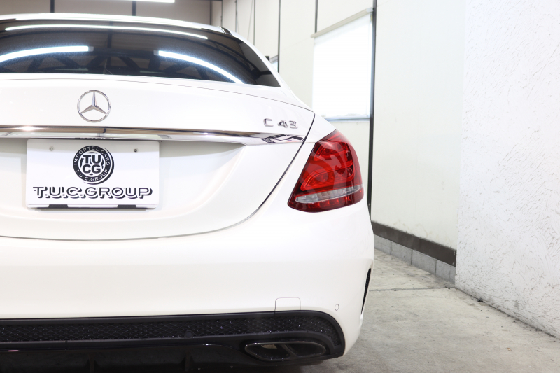 AMG Cクラス C43 4MATIC ｴｸｽｸﾙｰｼﾌﾞ&ﾚｰﾀﾞｰｾｰﾌﾃｨPKG　中期 ｷｰﾚｽｺﾞｰ 黒本革 ﾍｯﾄﾞｱｯﾌﾟD HDDﾅﾋﾞTV&ｷｬﾝｾﾗｰ BT音楽 ﾌﾞﾙﾒｽﾀｰ ﾊﾞｯｸｶﾒﾗ PTS LEDﾗｲﾄ 自動ﾄﾗﾝｸ ﾊﾝｽﾞﾌﾘｰA AMG専用装備&ﾁｭｰﾆﾝｸﾞﾀﾞｲﾅﾐｯｸｾﾚｸﾄ 9AT　2年保証