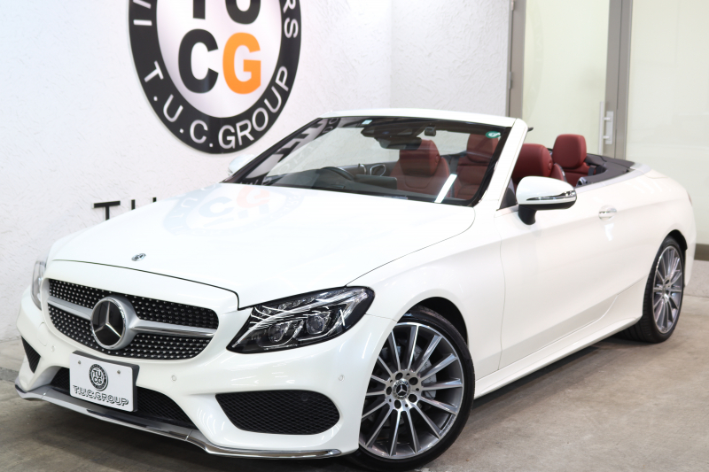 メルセデスベンツ Cクラス C180ｶﾌﾞﾘｵﾚ ｽﾎﾟｰﾂ ﾚｻﾞｰｴｸｽｸﾙｰｼﾌﾞ&ﾚｰﾀﾞｰｾｰﾌﾃｨPKG　ｷｰﾚｽｺﾞｰ 赤本革 ｴｱｽｶｰﾌ ﾍｯﾄﾞｱｯﾌﾟD HDDﾅﾋﾞTV BT音楽 ﾊﾞｯｸｶﾒﾗ PTS LEDﾗｲﾄ AMGｴｱﾛ&19AW ﾀﾞｲﾅﾐｯｸS 赤幌 9AT　2年保証