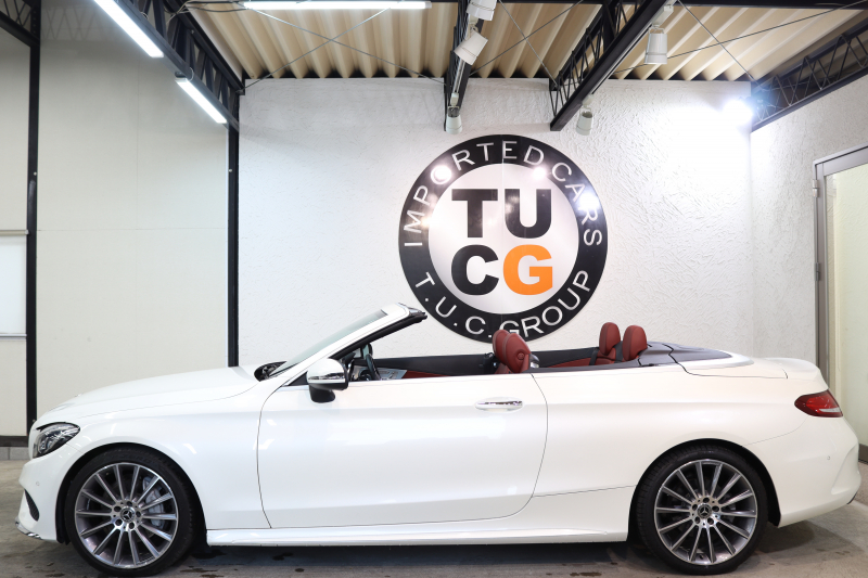 メルセデスベンツ Cクラス C180ｶﾌﾞﾘｵﾚ ｽﾎﾟｰﾂ ﾚｻﾞｰｴｸｽｸﾙｰｼﾌﾞ&ﾚｰﾀﾞｰｾｰﾌﾃｨPKG　ｷｰﾚｽｺﾞｰ 赤本革 ｴｱｽｶｰﾌ ﾍｯﾄﾞｱｯﾌﾟD HDDﾅﾋﾞTV BT音楽 ﾊﾞｯｸｶﾒﾗ PTS LEDﾗｲﾄ AMGｴｱﾛ&19AW ﾀﾞｲﾅﾐｯｸS 赤幌 9AT　2年保証