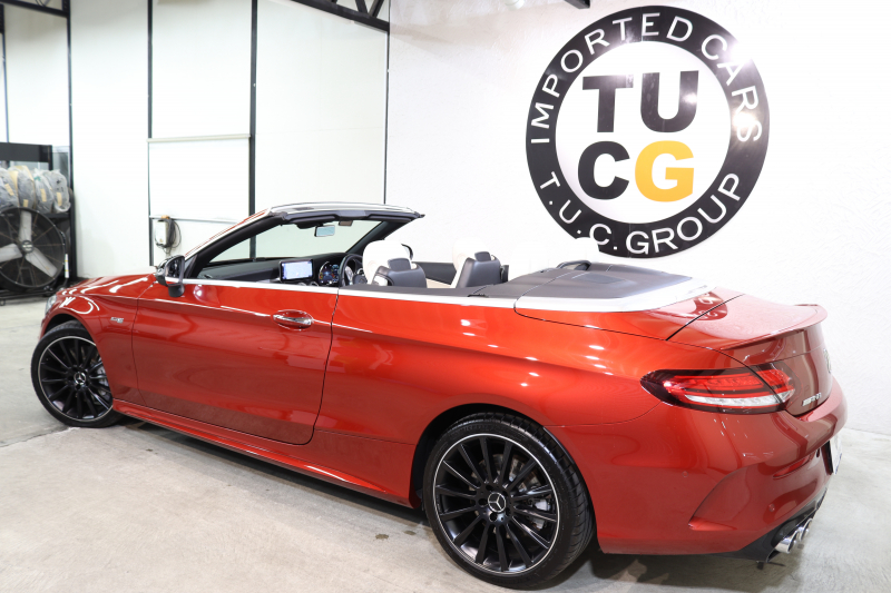 AMG Cクラス C43 4MATIC ｶﾌﾞﾘｵﾚ ﾚｰﾀﾞｰｾｰﾌﾃｨPKG　後期 ｷｰﾚｽｺﾞｰ 白本革 ｴｱｽｶｰﾌ ﾍｯﾄﾞｱｯﾌﾟD HDDﾅﾋﾞTV ｽﾏﾎ連携 ﾌﾞﾙﾒｽﾀｰ ﾊﾞｯｸｶﾒﾗ PTS LEDﾗｲﾄ AMG専用装備&ﾁｭｰﾆﾝｸﾞﾀﾞｲﾅﾐｯｸｾﾚｸﾄ 青幌 9AT　2年保証