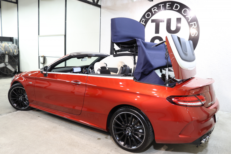 AMG Cクラス C43 4MATIC ｶﾌﾞﾘｵﾚ ﾚｰﾀﾞｰｾｰﾌﾃｨPKG　後期 ｷｰﾚｽｺﾞｰ 白本革 ｴｱｽｶｰﾌ ﾍｯﾄﾞｱｯﾌﾟD HDDﾅﾋﾞTV ｽﾏﾎ連携 ﾌﾞﾙﾒｽﾀｰ ﾊﾞｯｸｶﾒﾗ PTS LEDﾗｲﾄ AMG専用装備&ﾁｭｰﾆﾝｸﾞﾀﾞｲﾅﾐｯｸｾﾚｸﾄ 青幌 9AT　2年保証