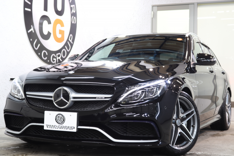 AMG Cクラス C63 ｽﾃｰｼｮﾝﾜｺﾞﾝ ﾚｰﾀﾞｰｾｰﾌﾃｨPKG　ｷｰﾚｽｺﾞｰ 黒本革 ﾊﾟﾉﾗﾏSR HDDﾅﾋﾞTV BT音楽 ﾌﾞﾙﾒｽﾀｰ ﾊﾞｯｸｶﾒﾗ PTS LEDﾗｲﾄ ﾊﾝｽﾞﾌﾘｰA AMG専用装備&ﾁｭｰﾆﾝｸﾞ ﾀﾞｲﾅﾐｯｸｾﾚｸﾄ　2年保証