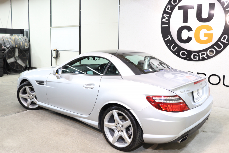 メルセデスベンツ SLKクラス SLK200ﾄﾚﾝﾄﾞ AMGｽﾎﾟｰﾂ&ﾚｰﾀﾞｰｾｰﾌﾃｨPKG　中期 黒本革 ｴｱｽｶｰﾌ ｶﾞﾗｽﾙｰﾌ HDDﾅﾋﾞTV BT音楽 DSRC ｷｾﾉﾝ AMGｴｱﾛ&18AW ﾄﾗﾝｸｽﾎﾟｲﾗｰ ｴｱｶﾞｲﾄﾞ　2年保証