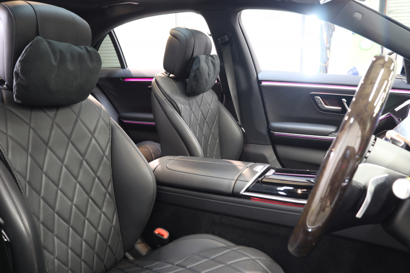 メルセデスベンツ Sクラス S500ﾛﾝｸﾞ 4MATIC AMGﾗｲﾝ&ﾚｰﾀﾞｰｾｰﾌﾃｨPKG　ISG搭載 ｷｰﾚｽｺﾞｰ 黒本革 全席Sﾋｰﾀｰ ﾍﾞﾝﾁﾚｰﾀ ﾏｯｻｰｼﾞ機能 ﾊﾟﾉﾗﾏSR ﾍｯﾄﾞｱｯﾌﾟD MBUX/ARﾅﾋﾞ TV ｽﾏﾎ連携 360ｶﾒﾗ PTS DIGITALﾗｲﾄ 自動ﾄﾗﾝｸ AMGｴｱﾛ&20AW ﾜｲﾔﾚｽ充電 ｴｱｻｽ 9AT Rｱｸｽﾙｽﾃｱ　2年保証