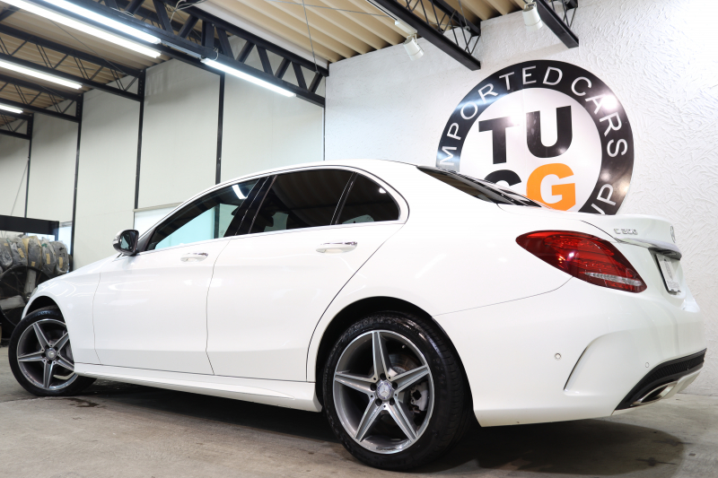 メルセデスベンツ Cクラス C200 AVG AMGﾗｲﾝ ﾚｰﾀﾞｰｾｰﾌﾃｨPKG　1ｵｰﾅｰ ｷｰﾚｽｺﾞｰ 黒革 HDDﾅﾋﾞTV BT音楽 ﾊﾞｯｸｶﾒﾗ PTS LEDﾗｲﾄ AMGｴｱﾛ&18AW ﾀﾞｲﾅﾐｯｸS　2年保証