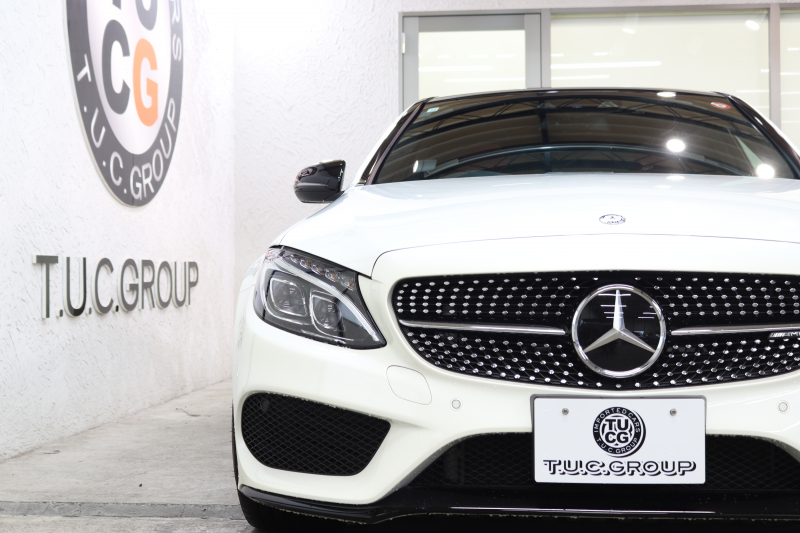 AMG Cクラス C43 4MATIC ｴｸｽｸﾙｰｼﾌﾞ&ﾚｰﾀﾞｰｾｰﾌﾃｨPKG　ｷｰﾚｽｺﾞｰ 赤本革 ﾊﾟﾉﾗﾏSR HDDﾅﾋﾞTV BT音楽 ﾌﾞﾙﾒｽﾀｰ ﾊﾞｯｸｶﾒﾗ PTS LEDﾗｲﾄ ﾊﾝｽﾞﾌﾘｰA AMG専用装備&ﾁｭｰﾆﾝｸﾞﾀﾞｲﾅﾐｯｸｾﾚｸﾄ 9AT　2年保証