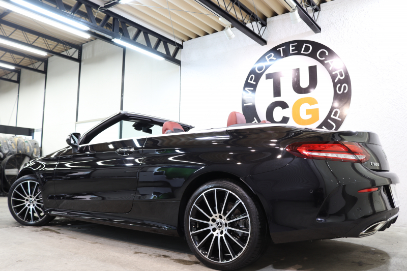 メルセデスベンツ Cクラス C180ｶﾌﾞﾘｵﾚ ｽﾎﾟｰﾂ ﾚｻﾞｰｴｸｽｸﾙｰｼﾌﾞ&ﾚｰﾀﾞｰｾｰﾌﾃｨPKG　後期 1ｵｰﾅｰ ｷｰﾚｽｺﾞｰ 赤本革 ｴｱｽｶｰﾌ ﾍｯﾄﾞｱｯﾌﾟD HDDﾅﾋﾞTV ｽﾏﾎ連携 ﾊﾞｯｸｶﾒﾗ PTS LEDﾗｲﾄ 赤幌 ﾀﾞｲﾅﾐｯｸS ｴｱｻｽ 9AT　2年保証