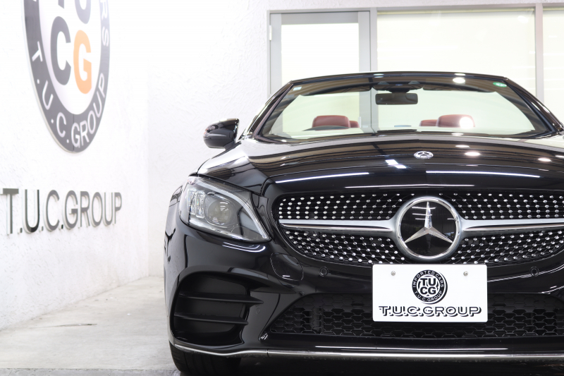 メルセデスベンツ Cクラス C180ｶﾌﾞﾘｵﾚ ｽﾎﾟｰﾂ ﾚｻﾞｰｴｸｽｸﾙｰｼﾌﾞ&ﾚｰﾀﾞｰｾｰﾌﾃｨPKG　後期 1ｵｰﾅｰ ｷｰﾚｽｺﾞｰ 赤本革 ｴｱｽｶｰﾌ ﾍｯﾄﾞｱｯﾌﾟD HDDﾅﾋﾞTV ｽﾏﾎ連携 ﾊﾞｯｸｶﾒﾗ PTS LEDﾗｲﾄ 赤幌 ﾀﾞｲﾅﾐｯｸS ｴｱｻｽ 9AT　2年保証