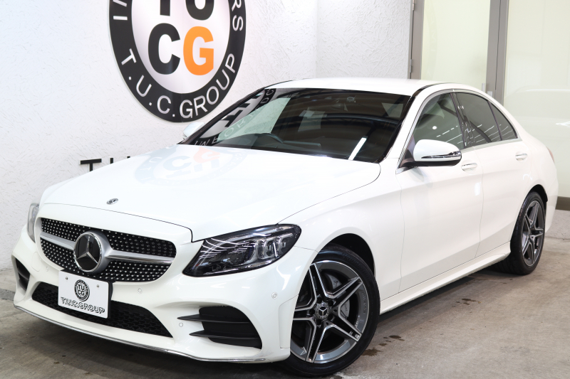 メルセデスベンツ Cクラス C200 AVG AMGﾗｲﾝ ﾚｻﾞｰｴｸｽｸﾙｰｼﾌﾞ&ﾚｰﾀﾞｰｾｰﾌﾃｨPKG　BSG搭載 後期 ｷｰﾚｽｺﾞｰ 黒本革 ﾍｯﾄﾞｱｯﾌﾟD HDDﾅﾋﾞTV ｽﾏﾎ連携 ﾌﾞﾙﾒｽﾀｰ ﾊﾞｯｸｶﾒﾗ PTS LEDﾗｲﾄ ﾊﾝｽﾞﾌﾘｰA AMGｴｱﾛ&18AW ｴｱｻｽ 9AT　2年保証