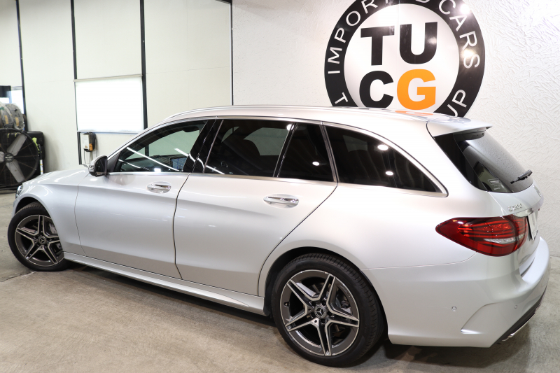 メルセデスベンツ Cクラス C200ｽﾃｰｼｮﾝﾜｺﾞﾝ AVG AMGﾗｲﾝ ﾚｰﾀﾞｰｾｰﾌﾃｨPKG　BSG搭載 後期 ｷｰﾚｽｺﾞｰ 黒革 HDDﾅﾋﾞTV ｽﾏﾎ連携 ﾊﾞｯｸｶﾒﾗ PTS LEDﾗｲﾄ 自動Rｹﾞｰﾄ AMGｴｱﾛ&18AW ﾀﾞｲﾅﾐｯｸS ｴｱｻｽ 9AT　2年保証