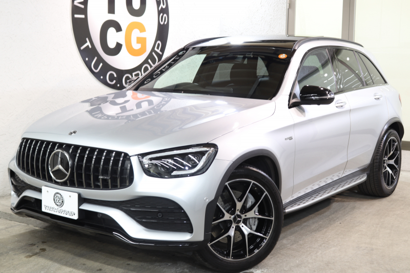 AMG GLC GLC43 4MATIC ﾚｻﾞｰｴｸｽｸﾙｰｼﾌﾞ&ﾚｰﾀﾞｰｾｰﾌﾃｨPKG　後期 1ｵｰﾅｰ 黒本革 ﾍﾞﾝﾁﾚｰﾀｰ ﾊﾟﾉﾗﾏSR ﾍｯﾄﾞｱｯﾌﾟD MBUXﾅﾋﾞTV BT音楽 ﾌﾞﾙﾒｽﾀｰ 360ｶﾒﾗ PTS LEDﾗｲﾄ ﾊﾝｽﾞﾌﾘｰA AMG専用装備&ﾁｭｰﾆﾝｸﾞ 9AT　2年保証