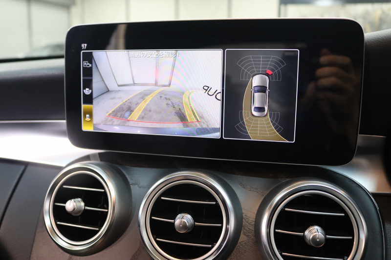 メルセデスベンツ Cクラス C200 AVG AMGﾗｲﾝ ﾚｻﾞｰｴｸｽｸﾙｰｼﾌﾞ&ﾚｰﾀﾞｰｾｰﾌﾃｨPKG　BSG搭載 後期 ｷｰﾚｽｺﾞｰ 黒本革 ﾍｯﾄﾞｱｯﾌﾟD HDDﾅﾋﾞTV ｽﾏﾎ連携 ﾌﾞﾙﾒｽﾀｰ ﾊﾞｯｸｶﾒﾗ PTS LEDﾗｲﾄ ﾊﾝｽﾞﾌﾘｰA AMGｴｱﾛ&18AW ﾀﾞｲﾅﾐｯｸS ｴｱｻｽ 9AT　2年保証