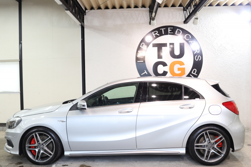 AMG Aクラス A45 4MATIC AMGｴｸｽｸﾙｰｼﾌﾞ&ﾚｰﾀﾞｰｾｰﾌﾃｨPKG　黒本革 ｼｰﾄﾋｰﾀｰ HDDﾅﾋﾞTV BT音楽 ﾊﾞｯｸｶﾒﾗ PTS ｷｾﾉﾝ AMG専用装備&ﾁｭｰﾆﾝｸﾞ 7AT　2年保証