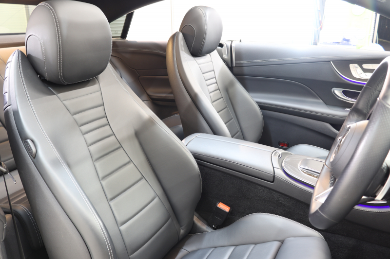 メルセデスベンツ Eクラス E200ｸｰﾍﾟ ｽﾎﾟｰﾂ ﾚｻﾞｰ&ﾚｰﾀﾞｰｾｰﾌﾃｨPKG　BSG搭載 後期 1ｵｰﾅｰ ｷｰﾚｽｺﾞｰ 黒本革 ﾊﾟﾉﾗﾏSR ﾍｯﾄﾞｱｯﾌﾟD MBUXﾅﾋﾞTV ｽﾏﾎ連携 ﾌﾞﾙﾒｽﾀｰ 360ｶﾒﾗ PTS LEDﾗｲﾄ AMGｴｱﾛ&19AW ﾀﾞｲﾅﾐｯｸS 9AT　2年保証