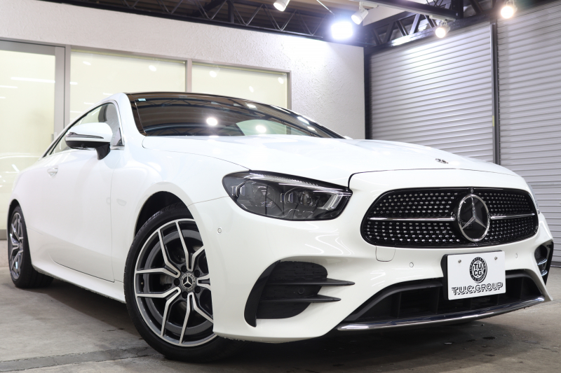 メルセデスベンツ Eクラス E200ｸｰﾍﾟ ｽﾎﾟｰﾂ ﾚｻﾞｰ&ﾚｰﾀﾞｰｾｰﾌﾃｨPKG　BSG搭載 後期 1ｵｰﾅｰ ｷｰﾚｽｺﾞｰ 黒本革 ﾊﾟﾉﾗﾏSR ﾍｯﾄﾞｱｯﾌﾟD MBUXﾅﾋﾞTV ｽﾏﾎ連携 ﾌﾞﾙﾒｽﾀｰ 360ｶﾒﾗ PTS LEDﾗｲﾄ AMGｴｱﾛ&19AW ﾀﾞｲﾅﾐｯｸS 9AT　2年保証