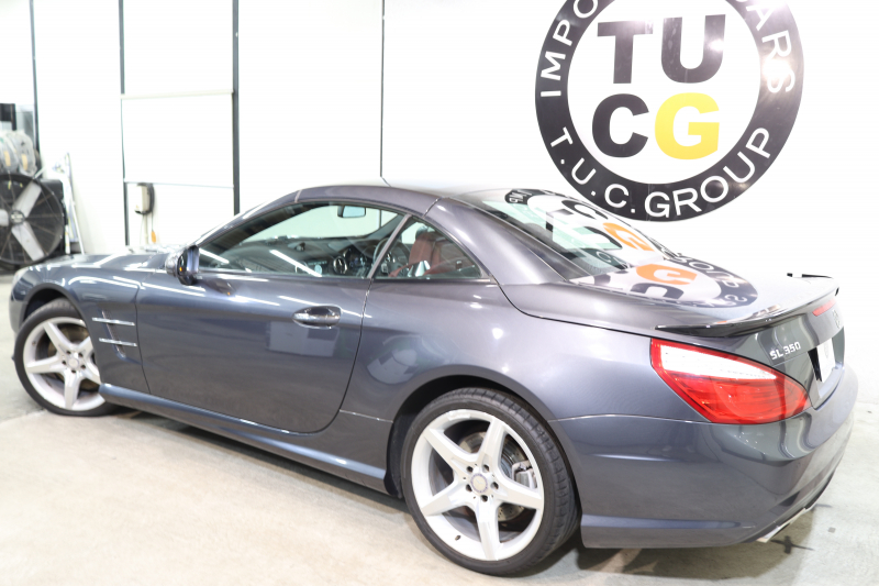 メルセデスベンツ SLクラス SL350 AMGｽﾎﾟｰﾂ&ﾚｰﾀﾞｰｾｰﾌﾃｨPKG　ｷｰﾚｽｺﾞｰ 赤本革 ｴｱｽｶｰﾌ ﾏｼﾞｯｸｽｶｲR HDDﾅﾋﾞTV BT音楽 ﾊﾞｯｸｶﾒﾗ PTS ｷｾﾉﾝ ﾊﾝｽﾞﾌﾘｰA AMGｴｱﾛ&19AW 7AT 希少色ﾃﾉﾗｲﾄｸﾞﾚｰ　2年保証