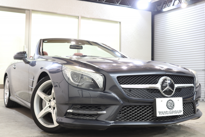 メルセデスベンツ SLクラス SL350 AMGｽﾎﾟｰﾂ&ﾚｰﾀﾞｰｾｰﾌﾃｨPKG　ｷｰﾚｽｺﾞｰ 赤本革 ｴｱｽｶｰﾌ ﾏｼﾞｯｸｽｶｲR HDDﾅﾋﾞTV BT音楽 ﾊﾞｯｸｶﾒﾗ PTS ｷｾﾉﾝ ﾊﾝｽﾞﾌﾘｰA AMGｴｱﾛ&19AW 7AT 希少色ﾃﾉﾗｲﾄｸﾞﾚｰ　2年保証