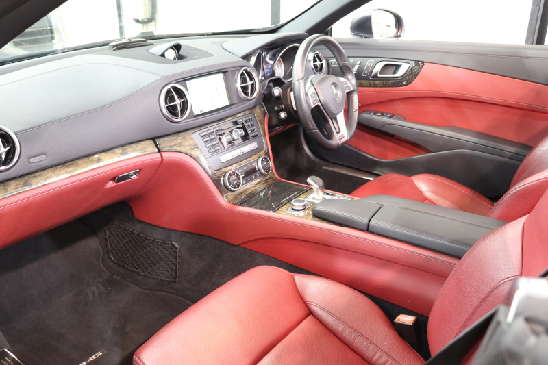 メルセデスベンツ SLクラス SL350 AMGｽﾎﾟｰﾂ&ﾚｰﾀﾞｰｾｰﾌﾃｨPKG　ｷｰﾚｽｺﾞｰ 赤本革 ｴｱｽｶｰﾌ ﾏｼﾞｯｸｽｶｲR HDDﾅﾋﾞTV BT音楽 ﾊﾞｯｸｶﾒﾗ PTS ｷｾﾉﾝ ﾊﾝｽﾞﾌﾘｰA AMGｴｱﾛ&19AW 7AT 希少色ﾃﾉﾗｲﾄｸﾞﾚｰ　2年保証