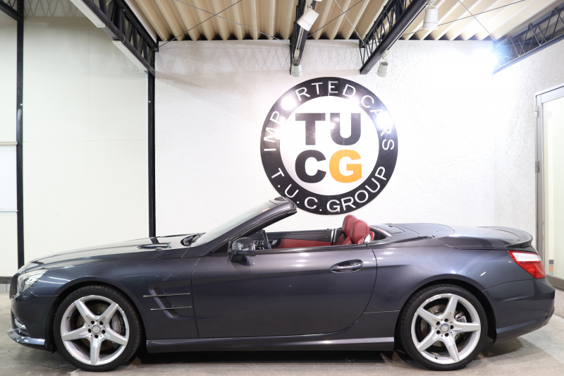 メルセデスベンツ SLクラス SL350 AMGｽﾎﾟｰﾂ&ﾚｰﾀﾞｰｾｰﾌﾃｨPKG　ｷｰﾚｽｺﾞｰ 赤本革 ｴｱｽｶｰﾌ ﾏｼﾞｯｸｽｶｲR HDDﾅﾋﾞTV BT音楽 ﾊﾞｯｸｶﾒﾗ PTS ｷｾﾉﾝ ﾊﾝｽﾞﾌﾘｰA AMGｴｱﾛ&19AW 7AT 希少色ﾃﾉﾗｲﾄｸﾞﾚｰ　2年保証