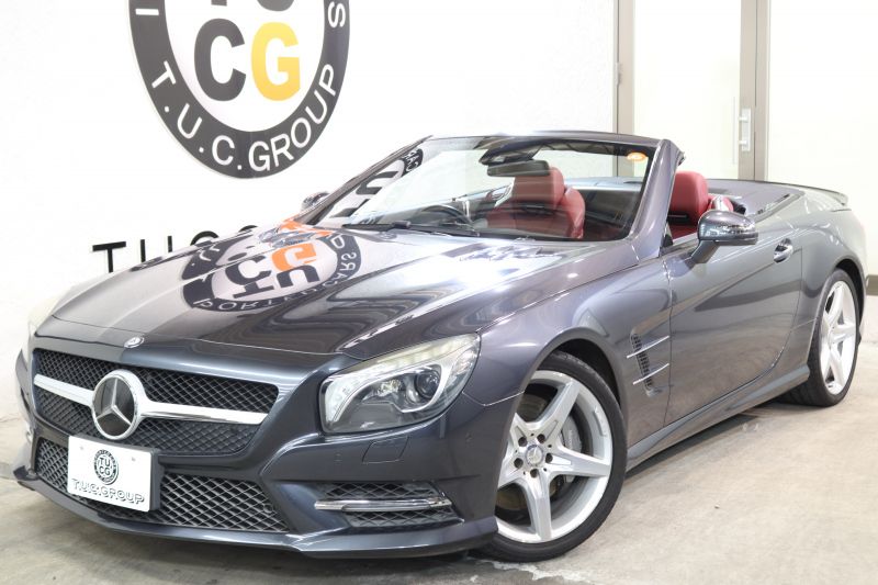メルセデスベンツ SLクラス SL350 AMGｽﾎﾟｰﾂ&ﾚｰﾀﾞｰｾｰﾌﾃｨPKG　ｷｰﾚｽｺﾞｰ 赤本革 ｴｱｽｶｰﾌ ﾏｼﾞｯｸｽｶｲR HDDﾅﾋﾞTV BT音楽 ﾊﾞｯｸｶﾒﾗ PTS ｷｾﾉﾝ ﾊﾝｽﾞﾌﾘｰA AMGｴｱﾛ&19AW 7AT 希少色ﾃﾉﾗｲﾄｸﾞﾚｰ　2年保証