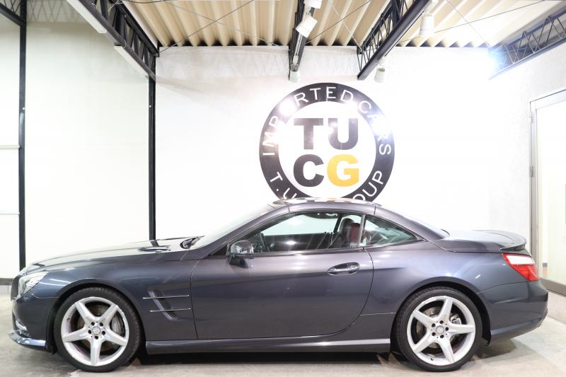 メルセデスベンツ SLクラス SL350 AMGｽﾎﾟｰﾂ&ﾚｰﾀﾞｰｾｰﾌﾃｨPKG　ｷｰﾚｽｺﾞｰ 赤本革 ｴｱｽｶｰﾌ ﾏｼﾞｯｸｽｶｲR HDDﾅﾋﾞTV BT音楽 ﾊﾞｯｸｶﾒﾗ PTS ｷｾﾉﾝ ﾊﾝｽﾞﾌﾘｰA AMGｴｱﾛ&19AW 7AT 希少色ﾃﾉﾗｲﾄｸﾞﾚｰ　2年保証