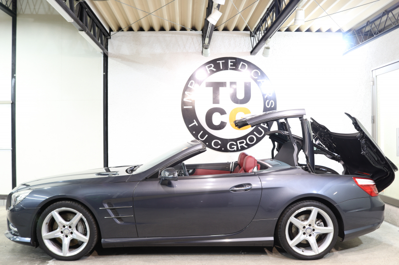 メルセデスベンツ SLクラス SL350 AMGｽﾎﾟｰﾂ&ﾚｰﾀﾞｰｾｰﾌﾃｨPKG　ｷｰﾚｽｺﾞｰ 赤本革 ｴｱｽｶｰﾌ ﾏｼﾞｯｸｽｶｲR HDDﾅﾋﾞTV BT音楽 ﾊﾞｯｸｶﾒﾗ PTS ｷｾﾉﾝ ﾊﾝｽﾞﾌﾘｰA AMGｴｱﾛ&19AW 7AT 希少色ﾃﾉﾗｲﾄｸﾞﾚｰ　2年保証