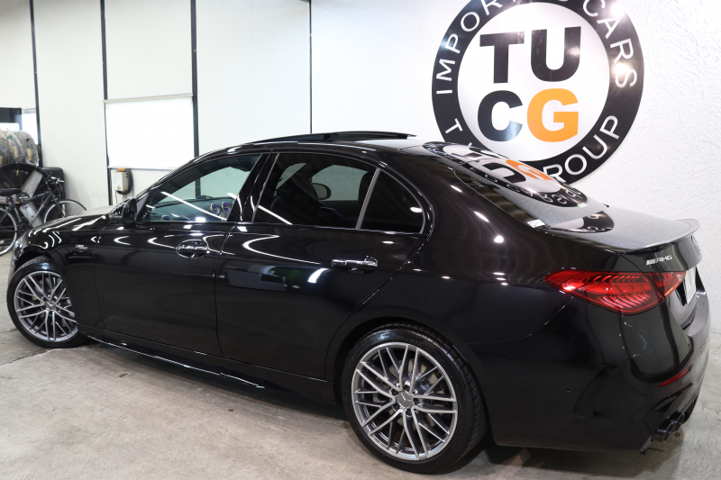 AMG Cクラス C43 4MATIC AMGﾅｲﾄ&ﾚｰﾀﾞｰｾｰﾌﾃｨPKG　BSG搭載 MEｺﾈｸﾄ ｷｰﾚｽｺﾞｰ 黒本革 ﾍﾞﾝﾁﾚｰﾀｰ ﾊﾟﾉﾗﾏSR ﾍｯﾄﾞｱｯﾌﾟD MBUXﾅﾋﾞTV&ARﾅﾋﾞ ｽﾏﾎ連携 ﾌﾞﾙﾒｽﾀｰ 360ｶﾒﾗ PTS LEDﾗｲﾄ 自動ﾄﾗﾝｸ AMG専用装備&ﾁｭｰﾆﾝｸﾞ ﾘｱｱｸｽﾙｽﾃｱ 9AT　2年保証