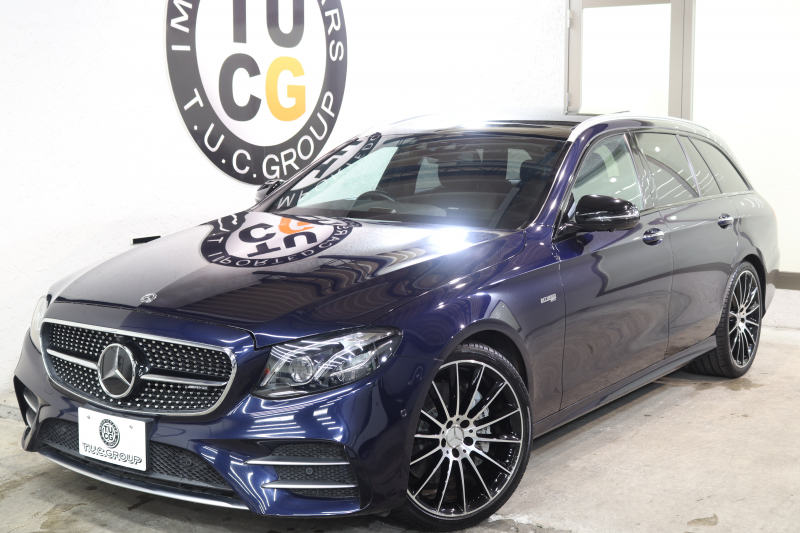 AMG Eクラス E43 4MATIC ｽﾃｰｼｮﾝﾜｺﾞﾝ ｴｸｽｸﾙｰｼﾌﾞ&ﾚｰﾀﾞｰｾｰﾌﾃｨPKG　ｷｰﾚｽｺﾞｰ 黒本革 ﾍﾞﾝﾁﾚｰﾀｰ ﾊﾟﾉﾗﾏSR ﾍｯﾄﾞｱｯﾌﾟD HDDﾅﾋﾞTV ｽﾏﾎ連携 ﾌﾞﾙﾒｽﾀｰ 360ｶﾒﾗ PTS LEDﾗｲﾄ ﾊﾝｽﾞﾌﾘｰA AMG専用装備&ﾁｭｰﾆﾝｸﾞ 9AT 希少色ｶﾊﾞﾝｻｲﾄﾌﾞﾙｰ　2年保証