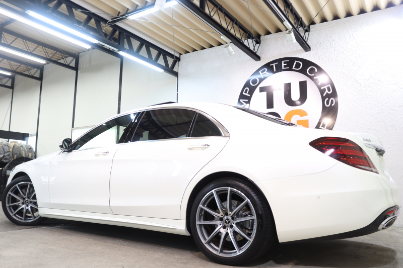 メルセデスベンツ Sクラス S450ﾛﾝｸﾞ AMGﾗｲﾝ+ ﾚｰﾀﾞｰｾｰﾌﾃｨPKG　ISG搭載 後期 ｷｰﾚｽｺﾞｰ 黒本革 ﾍﾞﾝﾁﾚｰﾀｰ ﾊﾟﾉﾗﾏSR ﾍｯﾄﾞｱｯﾌﾟD HDDﾅﾋﾞTV ｽﾏﾎ連携 ﾌﾞﾙﾒｽﾀｰ 360ｶﾒﾗ PTS LEDﾗｲﾄ ﾊﾝｽﾞﾌﾘｰA AMGｴｱﾛ&20AW ｸﾛｰｼﾞﾝｸﾞSP ｴｱｻｽ 9AT　2年保証