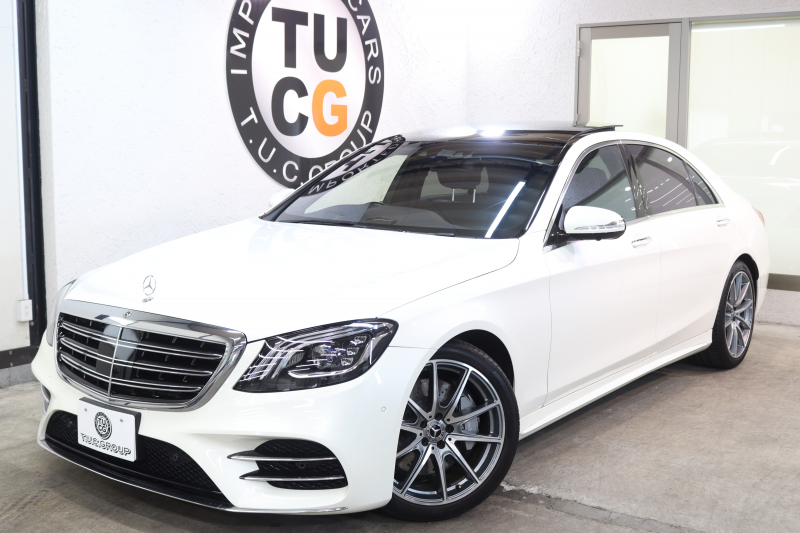 メルセデスベンツ Sクラス S450ﾛﾝｸﾞ AMGﾗｲﾝ+ ﾚｰﾀﾞｰｾｰﾌﾃｨPKG　ISG搭載 後期 ｷｰﾚｽｺﾞｰ 黒本革 ﾍﾞﾝﾁﾚｰﾀｰ ﾊﾟﾉﾗﾏSR ﾍｯﾄﾞｱｯﾌﾟD HDDﾅﾋﾞTV ｽﾏﾎ連携 ﾌﾞﾙﾒｽﾀｰ 360ｶﾒﾗ PTS LEDﾗｲﾄ ﾊﾝｽﾞﾌﾘｰA AMGｴｱﾛ&20AW ｸﾛｰｼﾞﾝｸﾞSP ｴｱｻｽ 9AT　2年保証