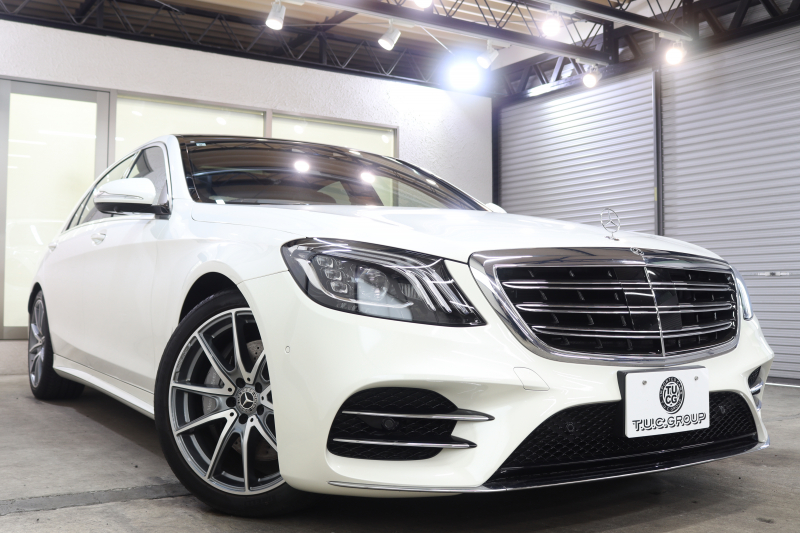 メルセデスベンツ Sクラス S450ﾛﾝｸﾞ AMGﾗｲﾝ+ ﾚｰﾀﾞｰｾｰﾌﾃｨPKG　ISG搭載 後期 ｷｰﾚｽｺﾞｰ 黒本革 ﾍﾞﾝﾁﾚｰﾀｰ ﾊﾟﾉﾗﾏSR ﾍｯﾄﾞｱｯﾌﾟD HDDﾅﾋﾞTV ｽﾏﾎ連携 ﾌﾞﾙﾒｽﾀｰ 360ｶﾒﾗ PTS LEDﾗｲﾄ ﾊﾝｽﾞﾌﾘｰA AMGｴｱﾛ&20AW ｸﾛｰｼﾞﾝｸﾞSP ｴｱｻｽ 9AT　2年保証