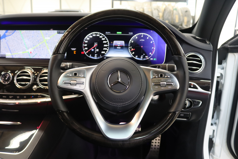 メルセデスベンツ Sクラス S450ﾛﾝｸﾞ AMGﾗｲﾝ+ ﾚｰﾀﾞｰｾｰﾌﾃｨPKG　ISG搭載 後期 ｷｰﾚｽｺﾞｰ 黒本革 ﾍﾞﾝﾁﾚｰﾀｰ ﾊﾟﾉﾗﾏSR ﾍｯﾄﾞｱｯﾌﾟD HDDﾅﾋﾞTV ｽﾏﾎ連携 ﾌﾞﾙﾒｽﾀｰ 360ｶﾒﾗ PTS LEDﾗｲﾄ ﾊﾝｽﾞﾌﾘｰA AMGｴｱﾛ&20AW ｸﾛｰｼﾞﾝｸﾞSP ｴｱｻｽ 9AT　2年保証