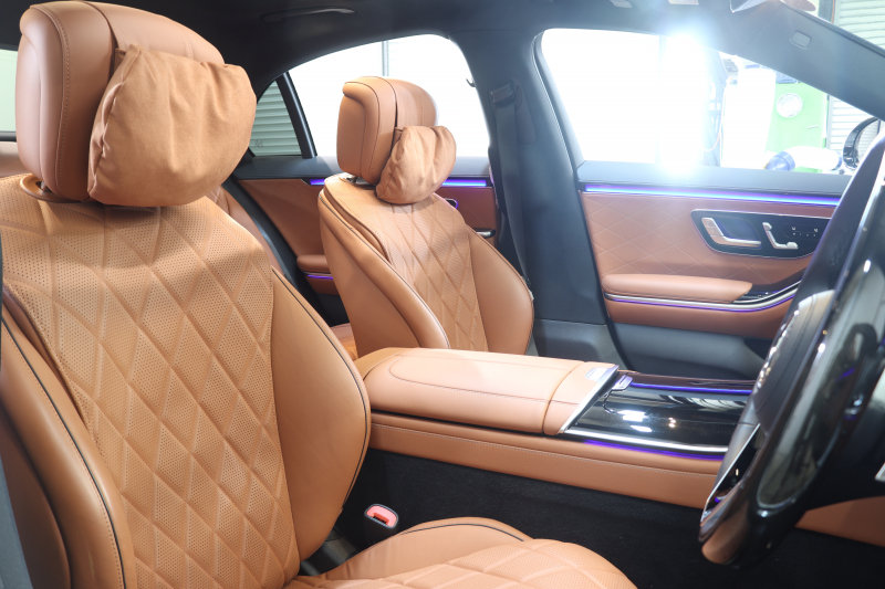 メルセデスベンツ Sクラス S500 4MATIC AMGﾗｲﾝ ﾚｻﾞｰｴｸｽｸﾙｰｼﾌﾞ&ﾚｰﾀﾞｰｾｰﾌﾃｨPKG　ISG搭載 ｷｰﾚｽｺﾞｰ 茶/黒本革 ﾍﾞﾝﾁﾚｰﾀｰ ﾊﾟﾉﾗﾏSR ﾍｯﾄﾞｱｯﾌﾟD MBUXﾅﾋﾞTV ｽﾏﾎ連携 ﾌﾞﾙﾒｽﾀｰ 360ｶﾒﾗ PTS LEDﾗｲﾄ ﾊﾝｽﾞﾌﾘｰA AMGｴｱﾛ&20AW ﾜｲﾔﾚｽ充電 9AT　2年保証