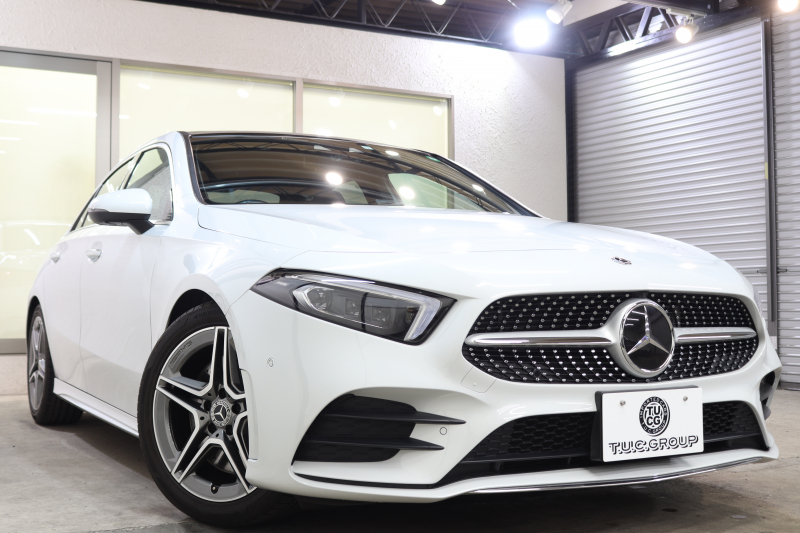 メルセデスベンツ Aクラス A250 4MATIC ｾﾀﾞﾝ AMGﾗｲﾝ ﾚｻﾞｰｴｸｽｸﾙｰｼﾌﾞ&ｱﾄﾞﾊﾞﾝｽﾄﾞ&ﾅﾋﾞｹﾞｰｼｮﾝ&ﾚｰﾀﾞｰｾｰﾌﾃｨPKG　ｷｰﾚｽｺﾞｰ 灰/黒本革 ﾊﾟﾉﾗﾏSR ﾍｯﾄﾞｱｯﾌﾟD MBUXﾅﾋﾞTV BT音楽 ｱﾄﾞﾊﾞﾝｽﾄﾞｻｳﾝﾄﾞ 360ｶﾒﾗ PTS LEDﾗｲﾄ AMGｴｱﾛ&18AW ﾜｲﾔﾚｽ充電　2年保証