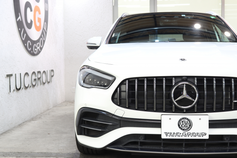 AMG GLA GLA45S 4MATIC+ ｱﾄﾞﾊﾞﾝｽﾄﾞ&ﾚｰﾀﾞｰｾｰﾌﾃｨPKG　現行 ｷｰﾚｽｺﾞｰ 灰/黒本革 ﾊﾟﾉﾗﾏSR ﾍｯﾄﾞｱｯﾌﾟD MBUXﾅﾋﾞTV BT音楽 ﾌﾞﾙﾒｽﾀｰ 360ｶﾒﾗ PTS LEDﾗｲﾄ ﾊﾝｽﾞﾌﾘｰA AMG専用装備&ﾁｭｰﾆﾝｸﾞ 8AT　2年保証