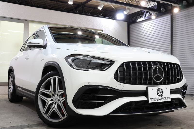 AMG GLA GLA45S 4MATIC+ ｱﾄﾞﾊﾞﾝｽﾄﾞ&ﾚｰﾀﾞｰｾｰﾌﾃｨPKG　現行 ｷｰﾚｽｺﾞｰ 灰/黒本革 ﾊﾟﾉﾗﾏSR ﾍｯﾄﾞｱｯﾌﾟD MBUXﾅﾋﾞTV BT音楽 ﾌﾞﾙﾒｽﾀｰ 360ｶﾒﾗ PTS LEDﾗｲﾄ ﾊﾝｽﾞﾌﾘｰA AMG専用装備&ﾁｭｰﾆﾝｸﾞ 8AT　2年保証